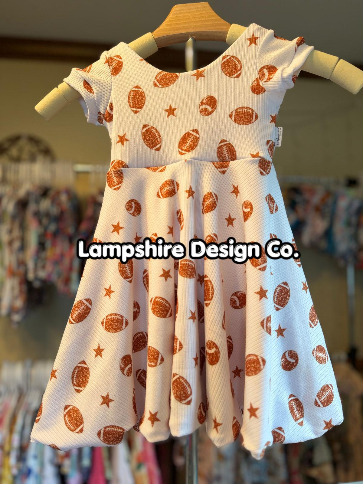 18-24m Football Twirl Dress