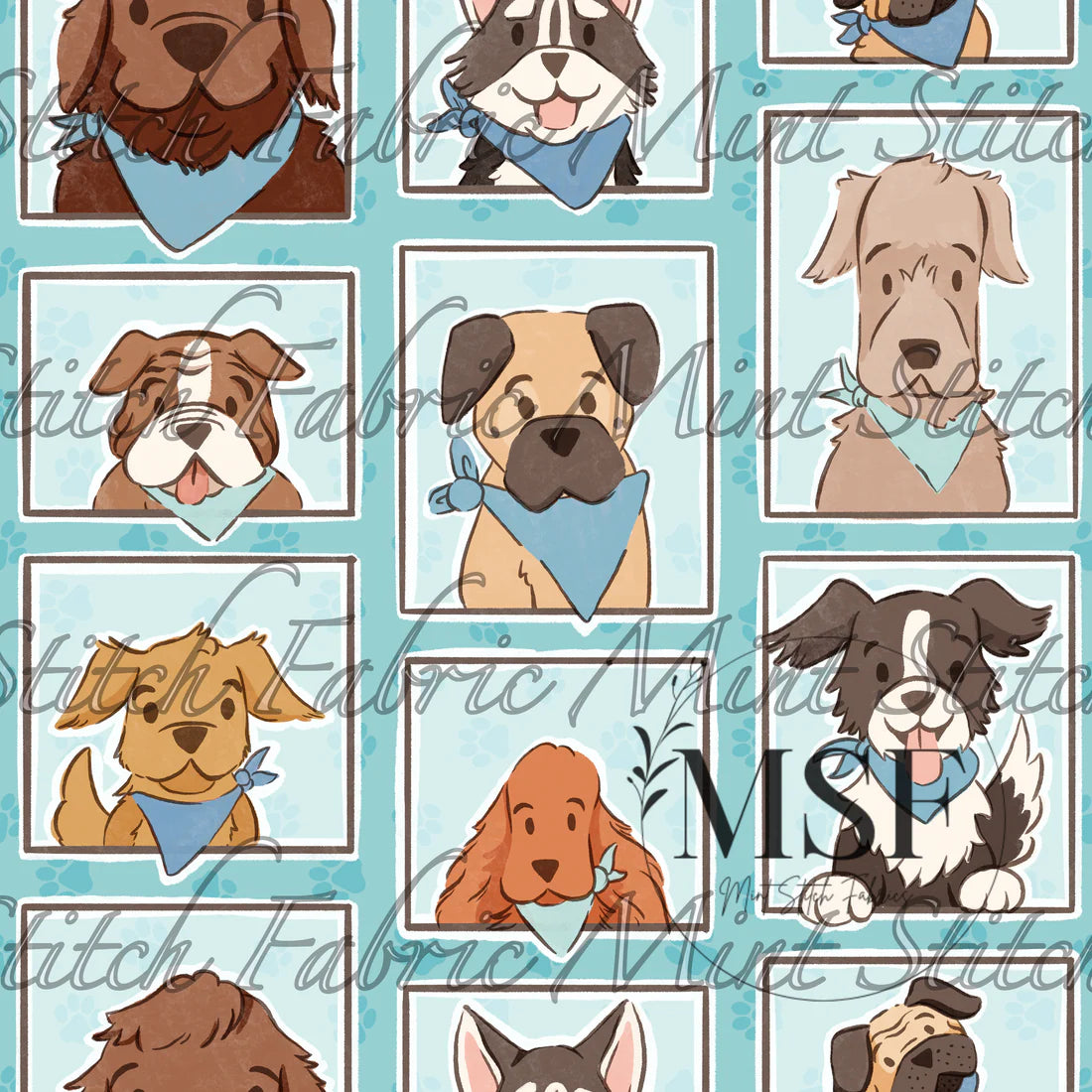 "Blue Doggie Frames"