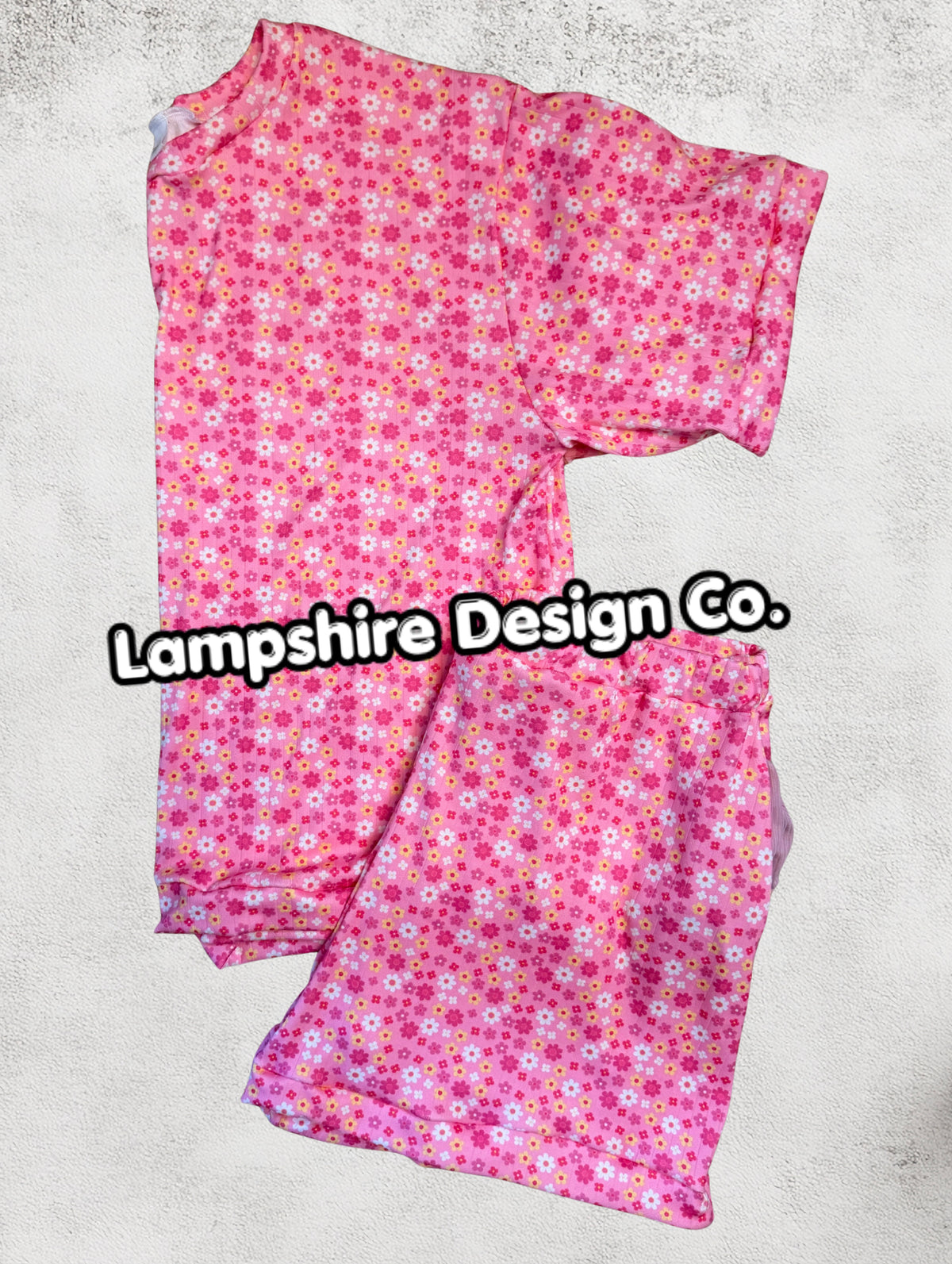 Pink Floral Adult Comfy Set