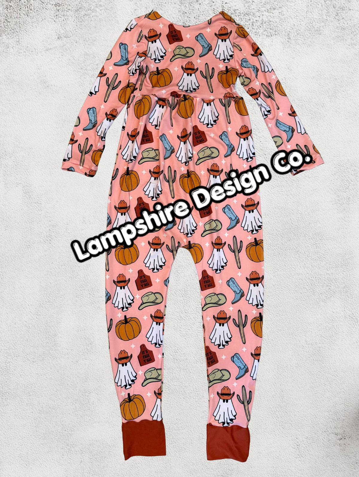 6/7y It’s Fall Yall Long Sleeve Bubble Romper