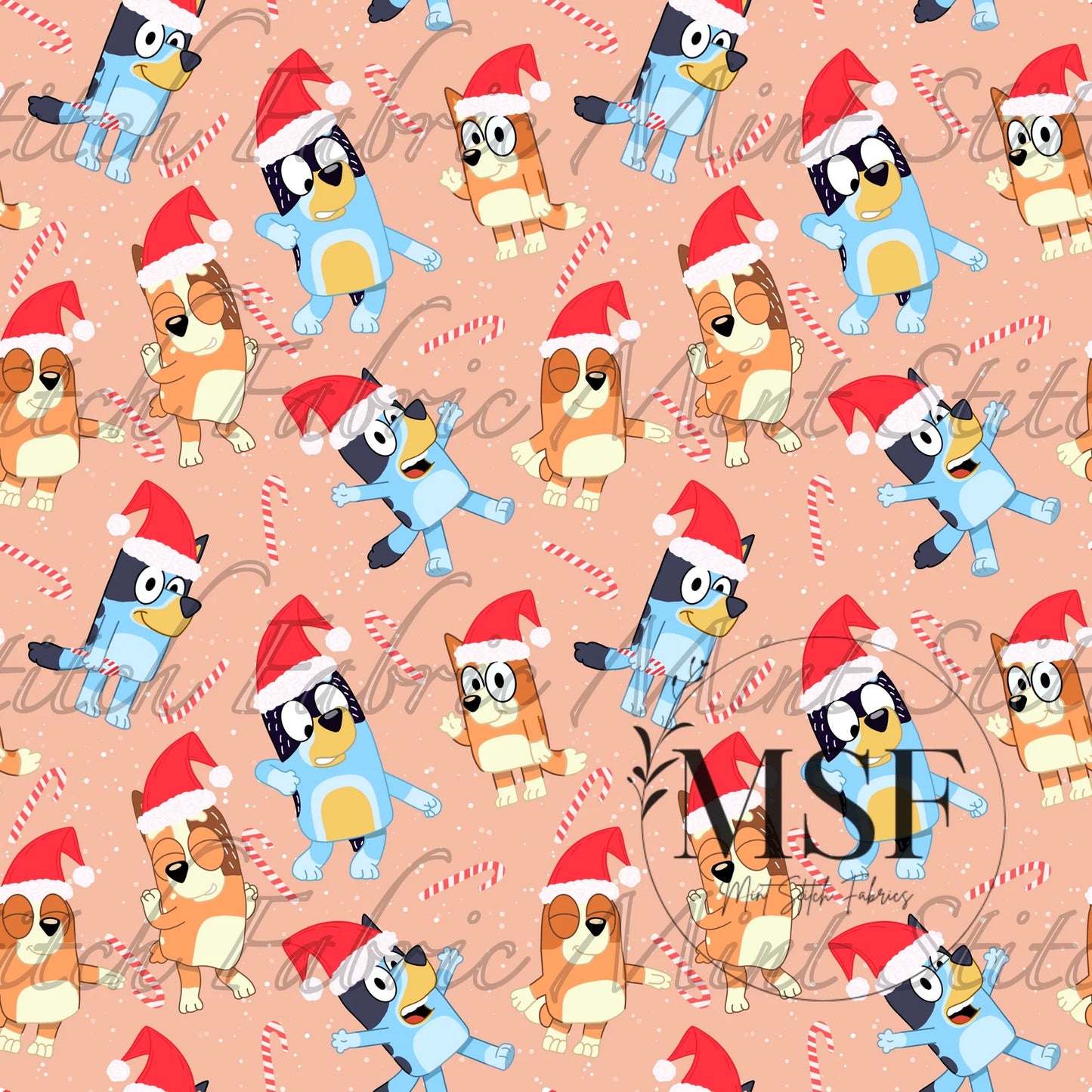 "Santa Hats & Bluey"