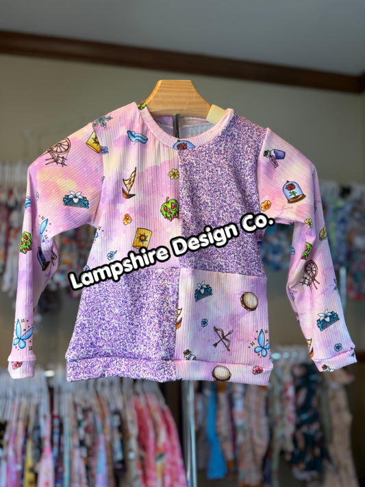 6/7y Princess Color Block Long Sleeve