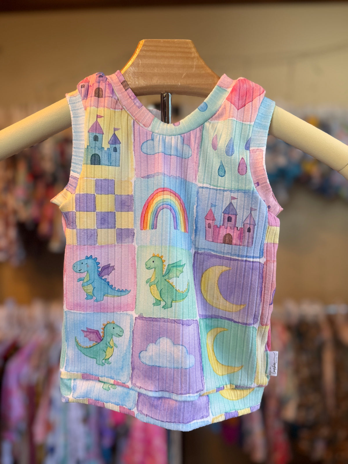 Watercolored Castles Tank Top