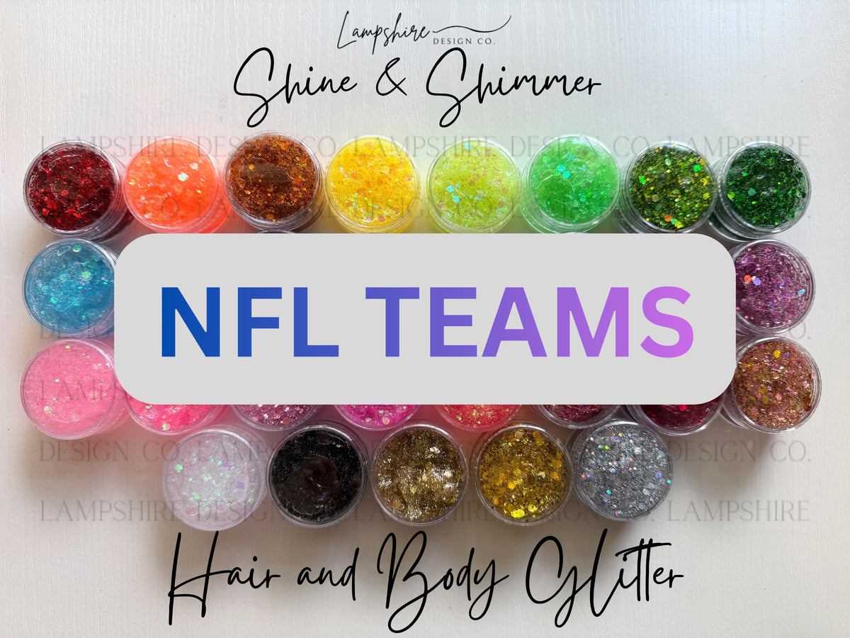 Shine & Shimmer: NFL Hair and Body Glitter