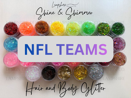 Shine & Shimmer: NFL Hair and Body Glitter
